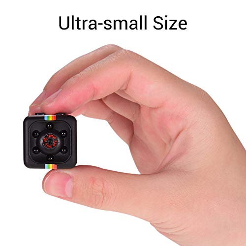 Mainstayae Mini Cube Camera 1080P HD IR Visão noturna 120 ° Grande angular 32GB de memória estendida