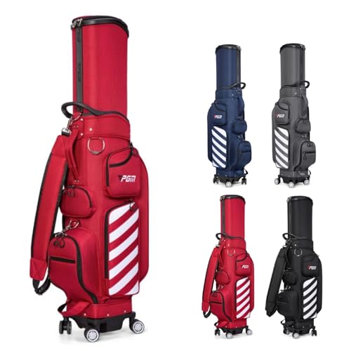 ROFBIHG �L���f�B�o�b�O �X�|�[�c�S���t�o�b�O �y�� Golf Bag ��e�� ���@�\ ���S�҂ɂ��K���Ă��܂� �ԗ֕t�� 8�������g �R���p�N�g���[ 4�F �����Y ���f�B�[�X �h���S���t�N���u�P�[�X(Red)