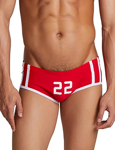 SEOBEAN Mens Sexy Low Rise The 22th Swim Boxer Swimwear 220903