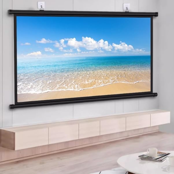 Pantalla de proyector manual portátil 50" 4:3 HD miniatura 6