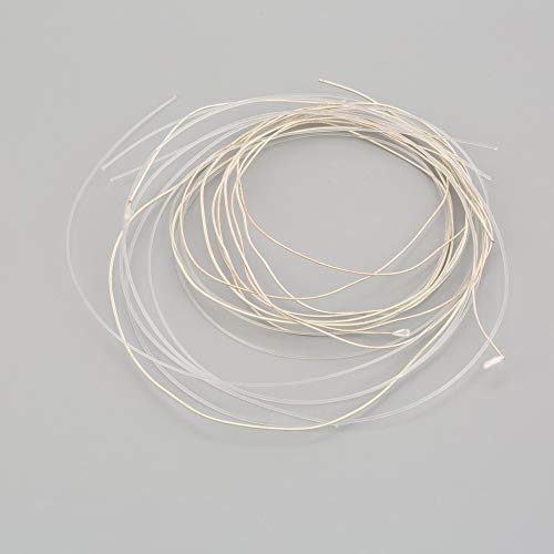 Clear and Silver Nylon Silver Strings Set for Classical Classic Guitar 1M 1-6 E B G D A E,Guitarra Bass Parts & Accessories Set - Silver