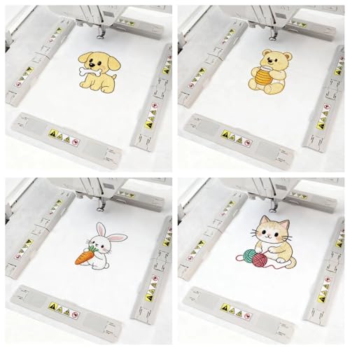 Image of Sew Tech Magnetic Embroidery Hoop for Brother Innovis NQ1700E NQ1600E NQ3600D NV880E Dream Machine 2 XV8550D VE2200 Luminaire XP2 XP3 VM5200 Stellaire XE1 XJ1 Machine, 5 inchx7 inch Mighty Snap Magnet Frame