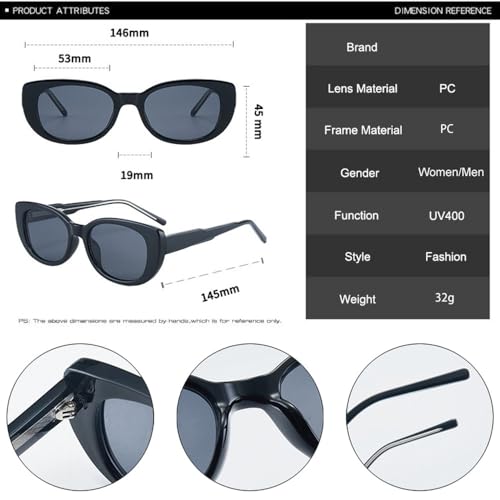 Petites lunettes de soleil œil de chat anti-éblouissement et rayons UV - 6