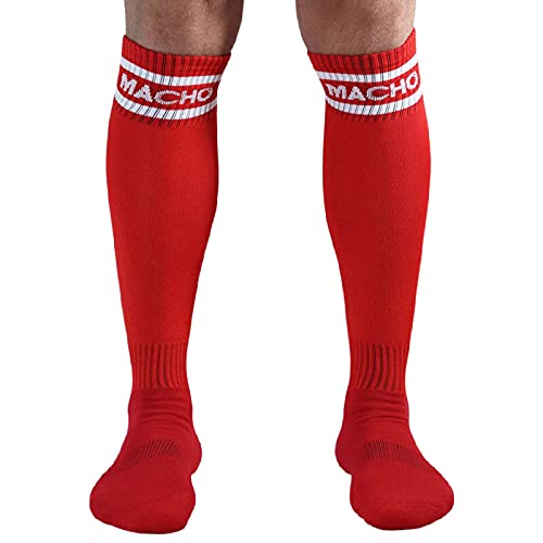 MALE LONG SOCKS 100g, red, Talla única, Red, Talla única