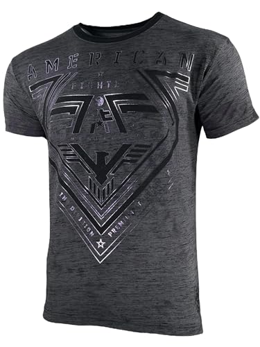 American Fighter Men's T-Shirt Perkins Crew Neck Black XS-4XL4