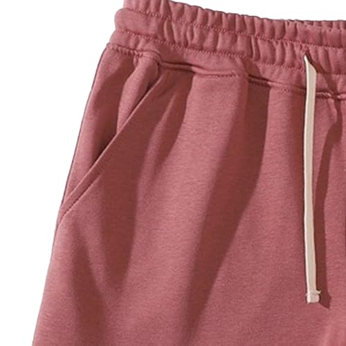 Shorts casuales deportivos para hombre en rojo miniatura 4
