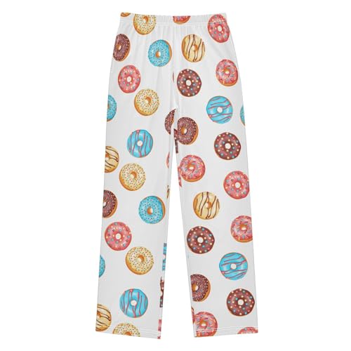 Boys' Pants Glaze Donut Sprinkle Long Bottoms Jogger Pants Elastic Waist Trousers with Pockets S-XL