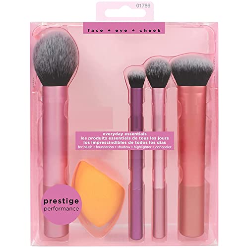 MACPLUS Artist Essentials Complete Face Makeup Brush Set for Makeup Artist Inspired Looks, 5 Count (Pack of 1)