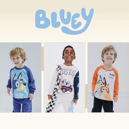Image of Bluey T-Shirt and French Terry Jogger Pants Outfit Set Infant to Big Kid Sizes (12 Months - 10-12)