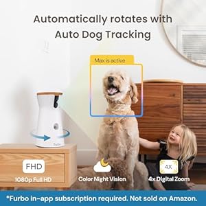 Furbo 360° Dog Camera + Nanny Bundle: Home Security & Dog Safety Alerts, Rotating Pet Treat Dispenser Camera with Speaker, Smart Home Indoor Cam w Phone App (Additional Subscription Required at Setup) Furbo 360 Dog Camera Nanny Bundle Home Security Dog Safety Alerts Rotating Pet Treat Dispenser Camera with Speaker Smart Home Indoor Cam w Phone App Additional Subscription Required at Setup