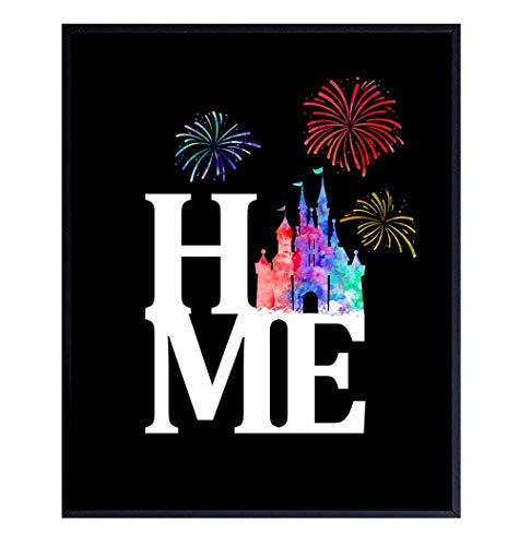 Cinderella Castle, World Home Decor Art Poster - Stylish Gift and Wall Art for Mickey Fans - 8x10 Unframed Photo print
