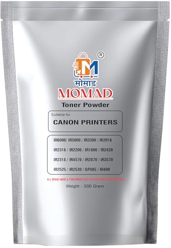 Image of MOMAD Xerox Machine tonner Powder 500G Compatible for IR3300, 2200, 2016, 2018, 2020, 3570, 4570, 5050, 6570, 5000, 6000, 7000, 8000, 2870, 3230, 3225, 5075, 2230, 405, IR400 Black Ink Powder