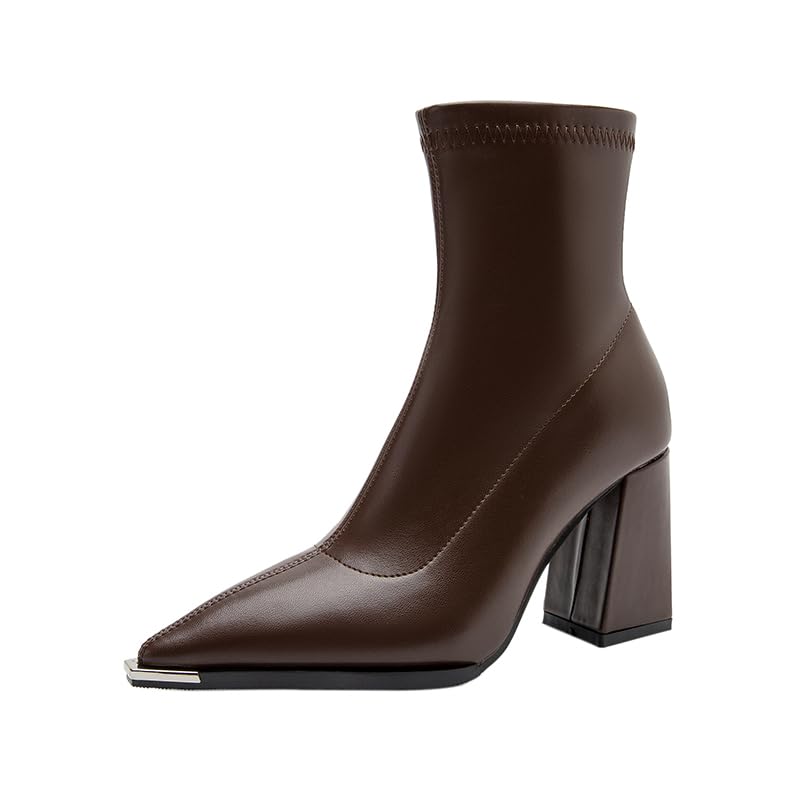 Hot Sale Pointed Toe 2025 Winter Winter High Heel Women Shoes Senior Skinny Boot Boots 98158-1