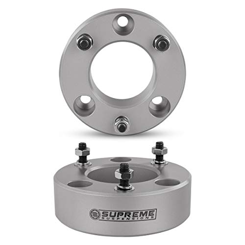 Supreme Suspensions - Front Leveling Kit For 2004-2008 Ford F150 2003-2017 Ford Expedition And 2005-2008 Lincoln Mark Lt 3.5" Front Lift Aircraft Billet Strut Spacers Kit 2Wd 4Wd (Silver) #TOP2