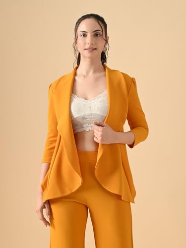 Image of Women's High Waist Straight Fit Trousers,Solid Korean Stretchable Pants for Women, Regular Fit Elastic Waist Full Length Formal Trouser,Casual,Office Wear