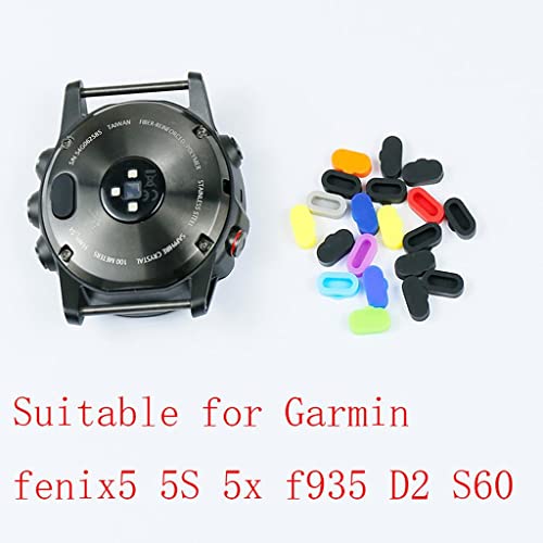 Newmind 20 x protetor de porta antipoeira para carregador de silicone Fenix 5 5S 5X