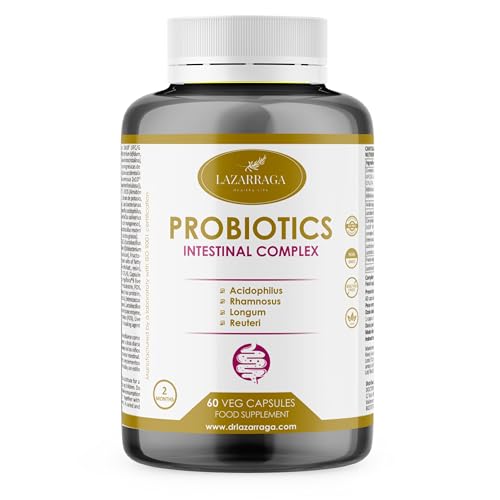 Lazarraga Probióticos y prebióticos intestinales 30 mil millones de CFU - Para mejorar la salud gastrointestinal y el sistema inmune actuando también como protector intestinal | 2 Meses de suministro