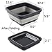 Collapsible Dish Tub Bucket Set Folding Washbasin Water Tub Portable Lightweight Washing Basin Keg Foldable Plastic Washtub BPA-Free Washbowl Pail for Home Camping Outdoor Kitchen BBQ by Fantasyshop