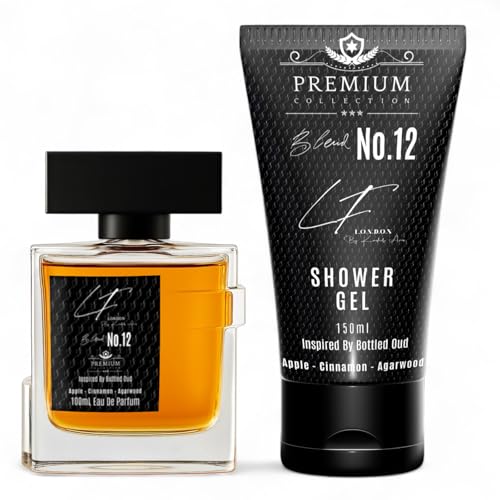 Eau de parfum 100 ml coffret cadeau gel douche pomme cannelle bois d'agar Blend No.12