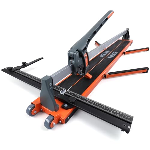 48 Inch Tile Cutter for Ceramic Cutting, Heavy Duty Manual Tile Cutter for Cutting Various Tiles Up to 16mm Thick with 4 Brackets