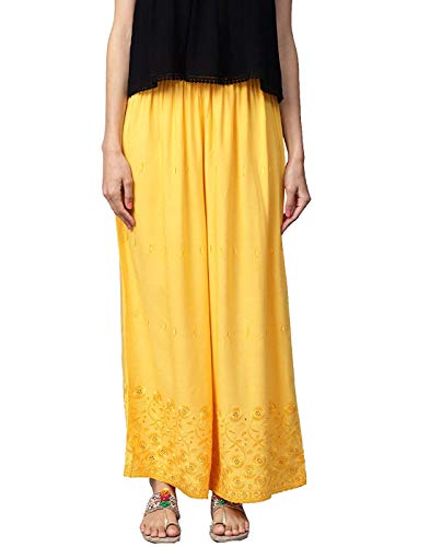 Image of Women's Rayon Half Chicken Palazzo