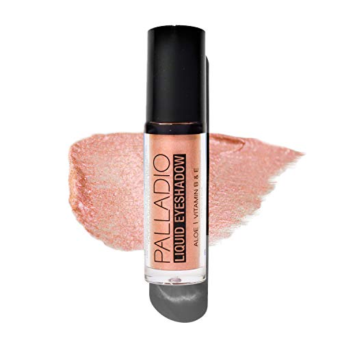Palladio Liquid Eyeshadow, Creamy Shimmery Formula That Instantly Adheres To The Eyelid With Flexible Applicator Wand For Over 8 Hours Of Smudge And Crease-Proof Wear (Pink Pearl) #TOP16