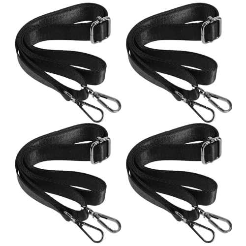 Toddmomy Correas Elásticas para Patas de Mantas de Caballo 4 Unidades Hebillas Metálicas Dobles Resistentes para Protección y Fijación en Caballos