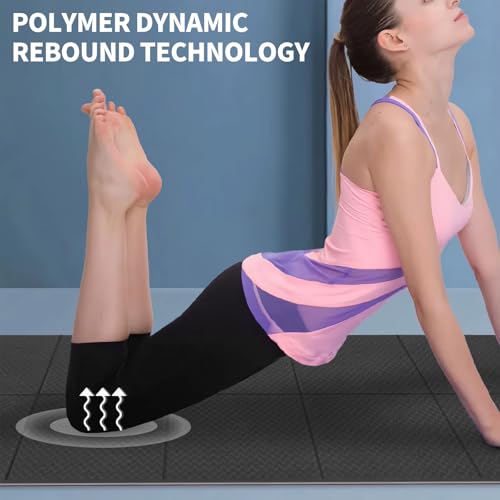 Esterilla de yoga plegable, antideslizante y portátil, esterilla de gimnasia, antideslizante, ligera, TPE, esterilla de yoga de viaje para viajes, pilates, yoga, fitness, deportes, 183 x 61 x 0,4 cm - imagen 2