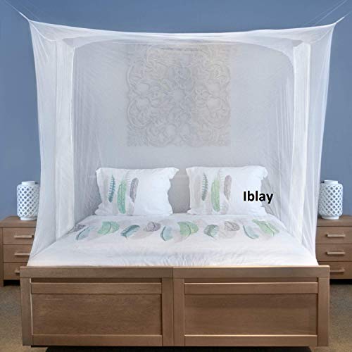 Image of Machardani Net Single Bed King Size - 3x6.5 Ft Mosquito Netting for Bed (White)