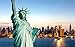 FAWFAW Puzzle per Bambini 500 Pezzi, Statua della libertà, Vista Notturna di New York