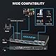 4K 120Hz HDMI 2.1 Switch Umschalter 4x1 eARC Audio Extractor VRR ALLM HDCP2.3 ARC HDR10 CEC SPDIF Optisch und 3.5mm Audio Out,HDMI Switcher 4 IN 1OUT IR Remote Dolby Digital EDID für PS5 Xbox AMD