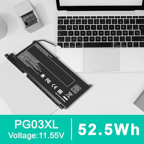 Image of PG03XL Battery for HP Pavilion Gaming 15-DK 15T-DK 15-EC 15-DK0XXX 15-DK0055NR 15T-DK200 15-EC0013DX 15-EC1073DX 15Z-EC200 16-A0032DX 16-A0035NR L48495-005 3ICP6 /60 /72 HSTNN-DB9G HSTNN-OB1I (PG03XL)