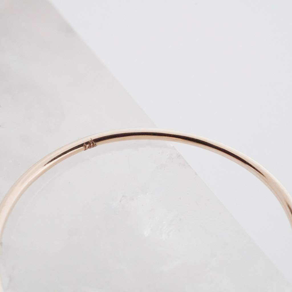 HONEYCAT Opal Solitaire Ring in Solid 14K Gold or 14k Rose Gold (Size 5-9)