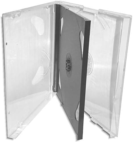 25 Standard Black Triple 3 Disc CD Jewel Case