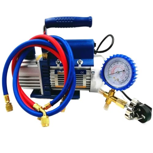 Bomba de vacío 150W FY-1H-N para aire acondicionado con medidor de presión y manguera refrigerante miniatura 1