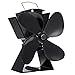 Produktbild Maxesla Stromloser Ventilator Ofenventilator für Holzöfen/Kamin Lüfter, Hitze Powered Kaminventilator Ofenventilator mit 4 Rotorblätter, Kein Lärm, Umweltfreundlich