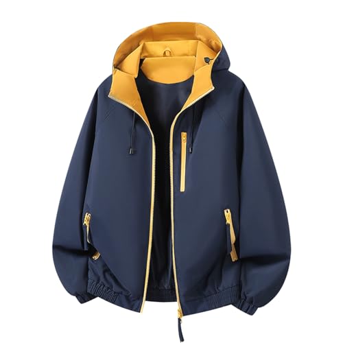 Chaqueta impermeable mujer deportiva ligera cortavientos con bolsillos de cremallera