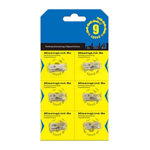 Cadena de bicicleta de conexión rápida, articulación de cadena de bicicleta, pieza de conexión para eslabones de bicicleta de acero | Junta universal de perno de cadena, 6 piezas, pieza de bicicleta