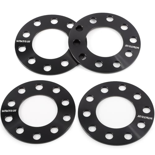 JiiinMiiin 5x4.5/5x4.75 Wheel Spacers 78.1mm Hub Bore (3/16, 5mm) 6061-T6