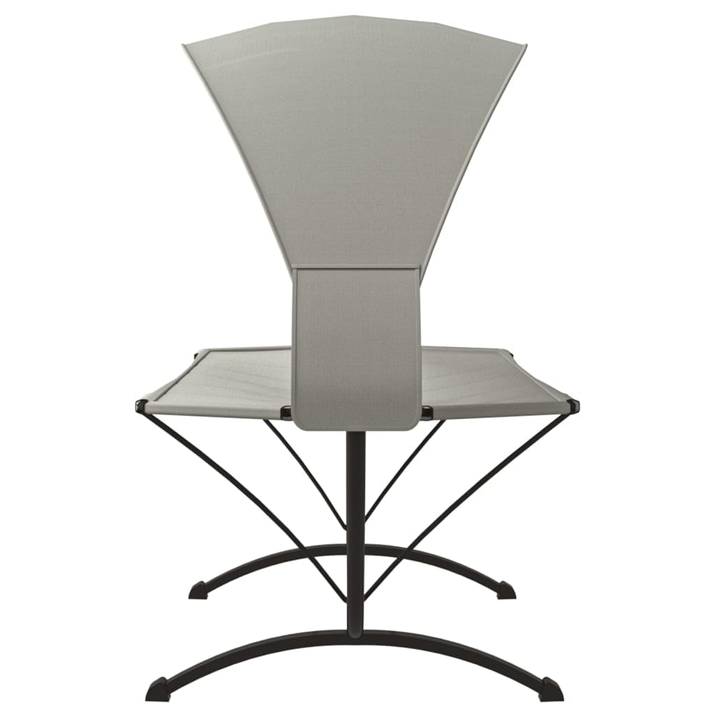 Lettino da esterno con baldacchino in acciaio color crema e tessuto Oxford, letti da esterno