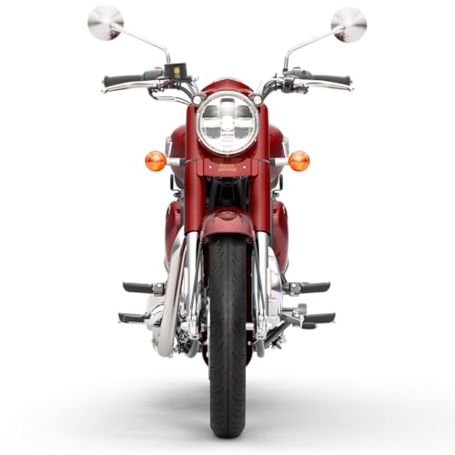 Image of Royal Enfield Classic 350 with Disc & Spoke Wheels Motorcycle (Madras Red) Booking for Ex-Showroom Price
