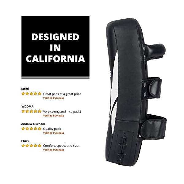 Elite-Sports-Muay-Thai-Kickboxing-Pads-MMA-Knee-and-Elbow-Target-Kicking-Strike-Shield-Pair-for-Martial-Arts Elite Sports 2 Pcs Muay Thai Kickboxing Pads MMA Knee and Elbow Target Kicking Strike Shield Pair for Martial Arts (White)