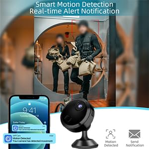 Aubnico Hidden Cameras -Surveillance Camera With Motion Detection And Night Vision -Wifi Wireless Camera -1080P Indoor Camera -Nanny Cam -Spy Camera thumb #4
