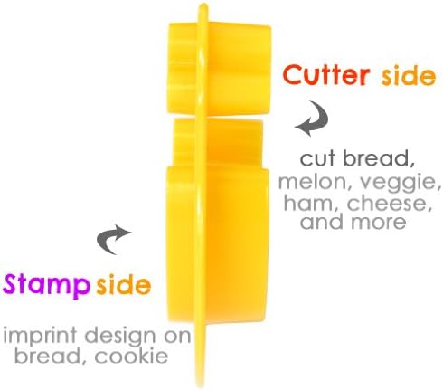 CuteZCute Animal Friends Food Deco Cutter and Stamp Kit Frame 3 7/8 x 3 1/8 x 1 1/16 inches