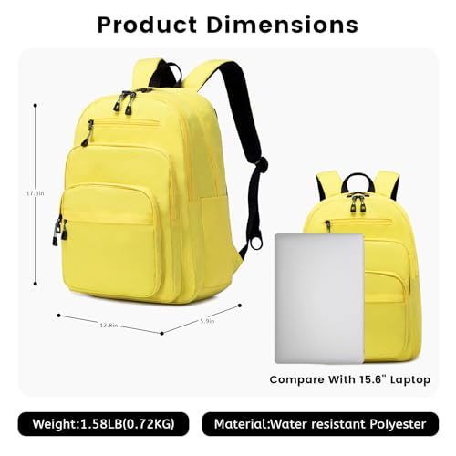 Image of Lanola School Bookbag Business Travel Laptop Backpack, Fits 15.6 Inch Laptop Bag