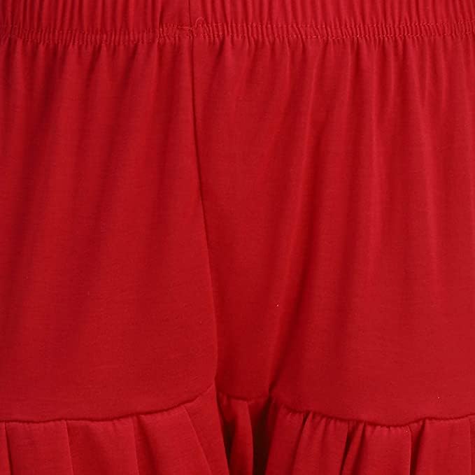 Image of Ultra Soft Rayon Viscose Solid Attractive Pleated Pattern Casual wear Patiala Pants for Womens
