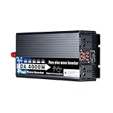 Transformateur Tension Onduleur Solaire pour Voiture 3000W 4000W 5000W Double Affichage Numérique Onduleur Sinusoïdal Pur 12 V CC 24 V 48 V 60 V 72 V CA vers Inverter(48V,110V(60Hz) Uni,4000W)
