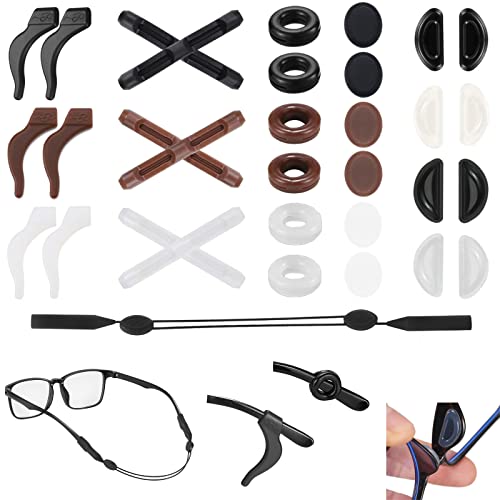 33PCS Silicone Anti-Slip Eyeglass Retainers