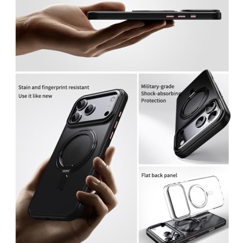 Coque antichoc iPhone 17 Pro Max étui magnétique mat avec support de table