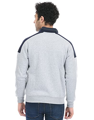 Image of CLOAK & DECKER by Monte Carlo Men Printed Grey Sweatshirt